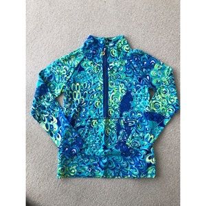 Lilly Pulitzer Blue Print Half Zip Pullover